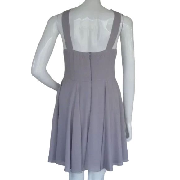 LULU'S Dress, M, Forevermore Gray, Wide straps - Picture 4 of 9